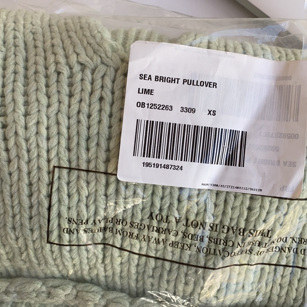 Free People Sea Bright Pullover Lime - Picture 7 of 7